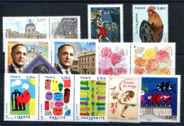 RC 27659 FRANCE 2015 - 2016 LOT DE TIMBRES EN EURO A LA FACIALE 10,32€ NEUFS ** MNH TB - Unused Stamps
