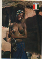 Cote D'Ivoire - CPSM - Un Gracieux Sourire De La Cote D'Ivoire - Jeune Femme Seins  Bus - - Costa D'Avorio