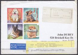 ⁕ CROATIA 2016 Hrvatska ⁕ AIRMAIL Sent To USA, Registered Shipment Returned To The Sender's Address ⁕ With Stamps Pets - Croatia