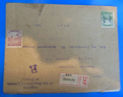 LETTRE RECOMMANDEE -  HONGRIE  -   -  SURCHARGE H  -  LEGATIONOF THE REPUBLIC OF LIBERIA IN RUSSIA  -  RECTO VERSO - Storia Postale