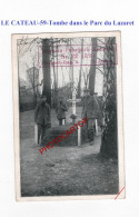 LE CATEAU-59-Tombe Dans Le Parc Du Lazaret-CARTE Imprimee Allemande-GUERRE 14-18-1 WK-MILITARIA-Feldpost- - Oorlogsbegraafplaatsen