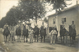 Militaires-ref E79-carte Photo -militaires -militaria -regiments -regiment- Chevaux - Cheval - Cavaliers - - Régiments