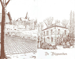 Menu Double. Restaurant De Bijgaarden. Illustrateur. 1981 - Menükarten