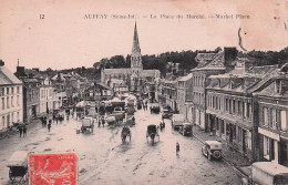 Auffay - Place Du Marché   - CPA °J - Autres & Non Classés