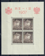 POLONIA 1937 MARESCIALLO RYDZ SMIGLY BF 2 FOGLIETTO MNH/** - Unused Stamps
