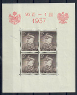 POLONIA 1937 MARESCIALLO RYDZ SMIGLY BF 2 FOGLIETTO MNH/** - Ongebruikt