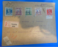 LETTRE RECOMMANDEE -  HONGRIE  -   -  SURCHARGE H  -  LEGATIONOF THE REPUBLIC OF LIBERIA IN RUSSIA  -  RECTO VERSO - Cartas & Documentos