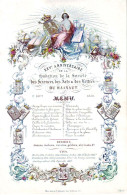 DE 1930 - Carte Porcelaine De XXV Anniversaire De La Societe Des Sciences, Des Arts Et Des Lettres, Hainaut 1858 - Andere & Zonder Classificatie