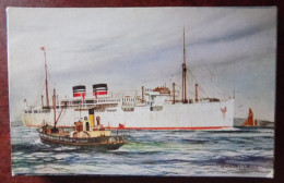 Cpa M.V. Highland Monarch - Nelson Line - Ill. Bannister - Paquebots