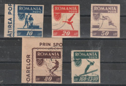 1946 - Sports Populaires O.S.P. Mi No 1000B/1004B - Used Stamps