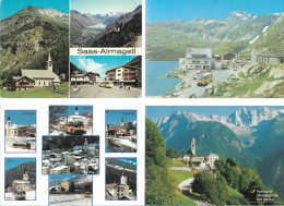 CPA CARTE POSTALE SUISSE 4 X POSTALAUTO AUTO PÖSTALE CAR POSTAL - Sammlungen & Sammellose