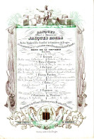 DE 1931 - Carte Porcelaine Pour Banquet A M. Jacques Roels Par La Chambre De Commerce, Bruges, 1844 Imp Daveluy - Autres & Non Classés