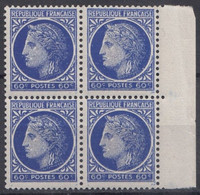 1945 FRANCE N** 674 Bloc De 4  MNH - Ongebruikt