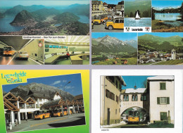 CPA CARTE POSTALE SUISSE 4 X POSTALAUTO AUTO PÖSTALE CAR POSTAL - Sammlungen & Sammellose