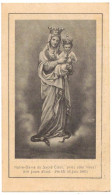 SOUVENIR PIEUX NOTRE DAME DU SACRE COEUR PRIERE TRES EFFICACE QU'ON S'ENGAGE A  IMAGE PIEUSE CHROMO HOLY CARD SANTINI - Andachtsbilder