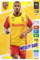 80 Wesley Saïd - RC Lens - Carte Panini Adrenalyn XL 2023-2024 Ligue 1 - Trading-Karten