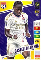 124 Castello Lukeba - Olympique Lyonnais - Carte Panini Adrenalyn XL 2023-2024 Ligue 1 - Trading Cards