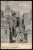 CONSTANTINOPLE -Souvenir De Constantinople.-Rue Youksek Kaldırım.( Ed. Max Fruchtermann Nº 393) Carte Postale - Türkei