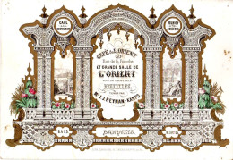DE 1932 - Carte Porcelaine Du Cafe De L'Orient, Bruxelles Imp Carbote 1861 - Other & Unclassified