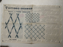 Italia Pubblicitario IMETALLURGICA VITTORIO ORSENIGO Milano. Armadi In Ferro - Publicités