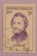 FRANCE YT 1086 OBLITERE "FREDERIC CHOPIN" ANNEE 1956 - Oblitérés