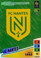 208 Écusson - FC Nantes - Carte Panini Adrenalyn XL 2023-2024 Ligue 1 - Tarjetas