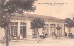 FALICON (Alpes-Maritimes) - Café-Restaurant Au Thé De La Reine - Ecrit (2 Scans) - Autres & Non Classés