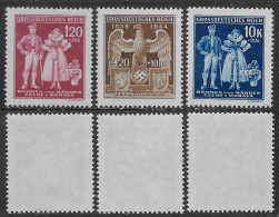 Bohemia Moravia 1944 Protectorate Mi N.133-135 Complete Set MNH ** - Nuevos