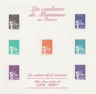 France 2001 Les Couleurs De Marianne En Francs Bloc Feuillet N°41/42 Neuf** - Ungebraucht