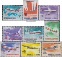 San Marino 792-800 (complete Issue) Unmounted Mint / Never Hinged 1963 Modern Aircraft - Unused Stamps