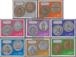 San Marino 1017-1024 (complete Issue) Unmounted Mint / Never Hinged 1972 Coins - Unused Stamps