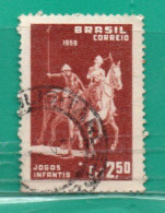 673 Brasil 1959 YT 673 Ss Usado,Used,Usato TT: Juegos Infantiles -Polo. - Usati