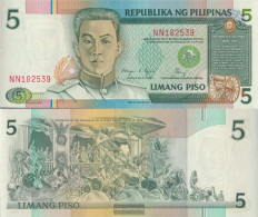 Philippines Pick-number: 168d Uncirculated 1985 5 Piso - Filippine