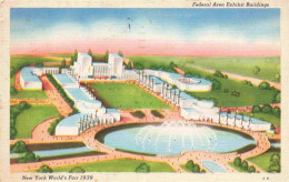 73976373 NEW_YORK_City_USA World's Fair Federal Area Exhibit Buildings Illustrat - Other & Unclassified