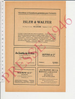 2 Vues Publicité 1946 Isler Walter Mulhouse Maerklen Kempf Joseph Schoch Sutter Rixheim Transports Danzas Colmar - Ohne Zuordnung