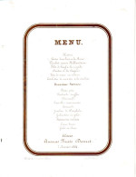 DE 1933 - Carte Porcelaine Menu, F. Fruipont, Restaurateur Imp Seldensalgh, Malines - Other & Unclassified