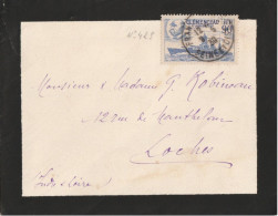 TP N° 425 Seul Sur Lettre Pour Loches. - 1921-1960: Moderne