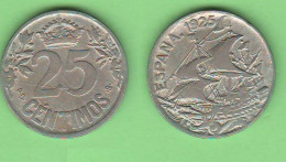 Spain Spagna 25 Cèntimos 1925 Typological Coin  K 740 - Primeras Acuñaciones