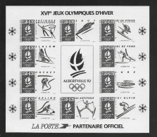 FRANCE 1992 YT BF 14** JEUX OLYMPIQUES ALBERTVILLE - NOIR - NON DENTELE - Ungebraucht