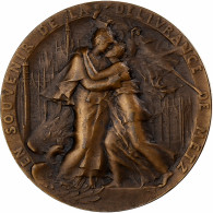 France, Médaille, La Délivrance De Metz, 1918, Bronze, Hannaux, SUP - Other & Unclassified