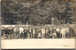 CP Carte Photo D'époque Photographie Vintage Fête Course Foule Auxerre ? 89 - Coppie