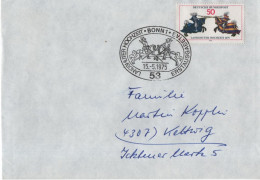 Germany Deutschland 1975 FDC Landshuter Hochzeit, Horse Horses, Canceled In Bonn - 1971-1980