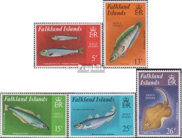 Falklandinseln 336-340 (kompl.Ausg.) Postfrisch 1981 Fische Des Schelfs - Falklandeilanden
