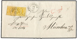 Altdeutschland Bayern, 1862, 8 I (2), Brief - Storia Postale