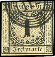 Altdeutschland Baden, 1851, Gestempelt - Otros & Sin Clasificación