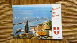 Thonon-les-bains , Le Port , Régates Sur Le Lac Au Fond , La Côte Suisse - Thonon-les-Bains
