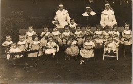 CP Carte Photo D'époque Photographie Vintage école Enfant Religieuse Soeur - Sonstige & Ohne Zuordnung