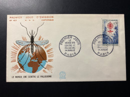 Enveloppe 1er Jour "Lutte Contre Le Paludisme" - 14/04/1962 - 1338 - Historique N° 417 - 1960-1969