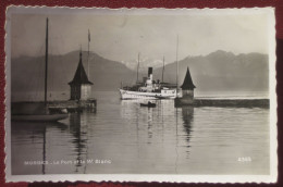 Morges (VD) - Le Port Et Le Mont Blanc / Schiff - Morges