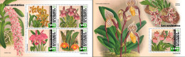 Djibouti 2023, Orchids, 4val In BF +BF - Orchids